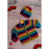 K376 Raglan Cardi and Hat